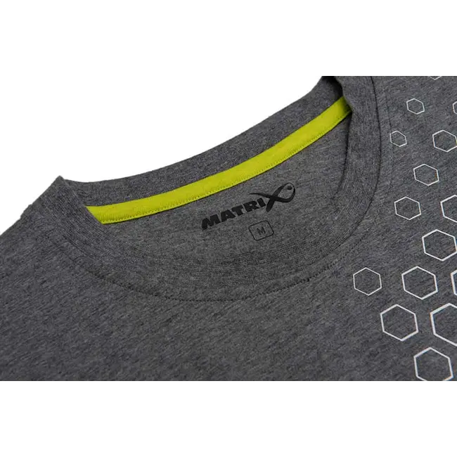 Tricou Matrix Hex Print, Grey