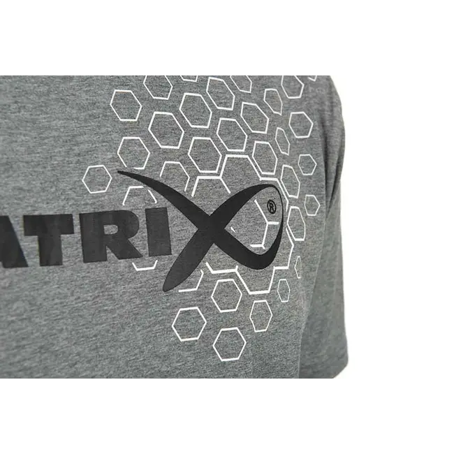 Tricou Matrix Hex Print, Grey