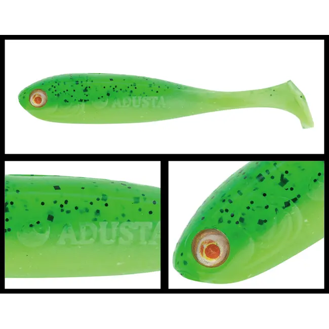 Shad Adusta Penta 3",7.5cm ,Green Chart Seed Shiner UV,8/plic