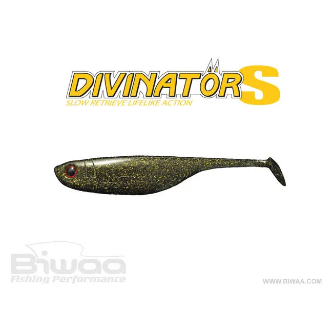 Shad Biwaa Divinator, Black Gold, 10cm ,5buc/plic