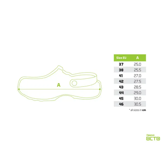 Papuci Delphin OCTO, Verde Lime