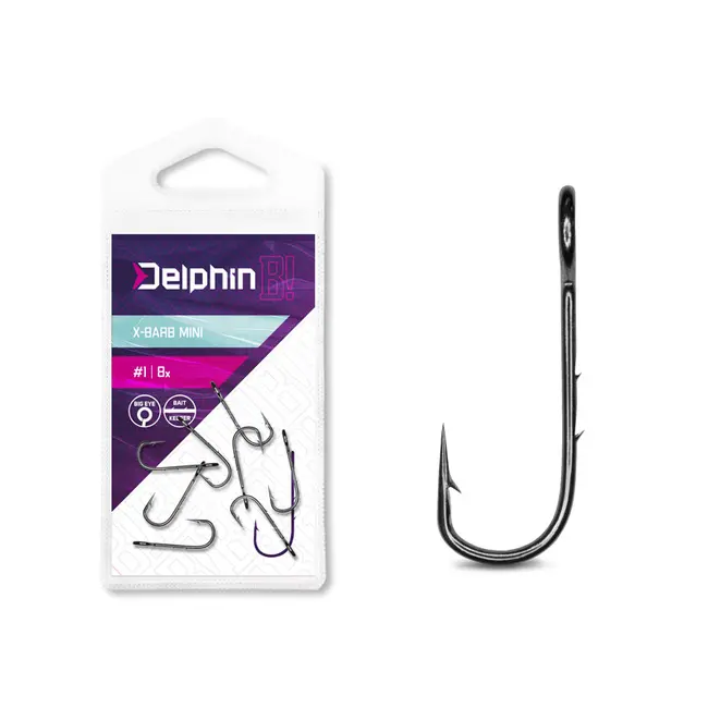 Carlige Mici Cheburashka Delphin B! X-BARB MINI, 8buc/plic