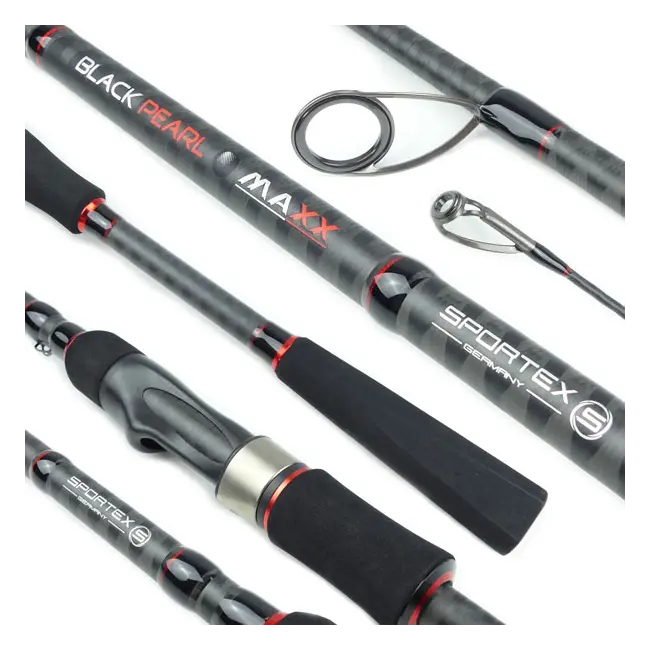 Lanseta Spinning Sportex Black Pearl Maxx, 2.40m, 60g, 2buc