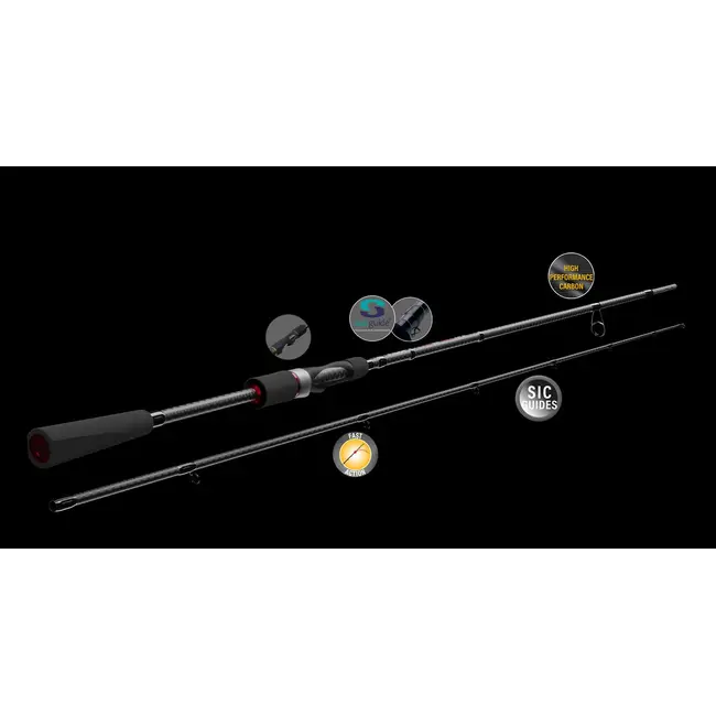 Lanseta Spinning Sportex Black Pearl Maxx ULR, 2.65m, 2-9g, 2buc