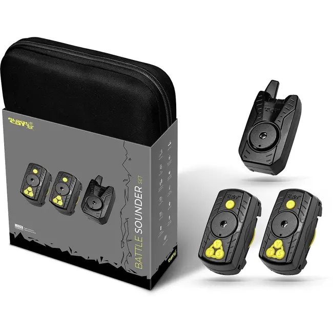 Set Avertizoare Pescuit Montabile pe Lanseta + Statie Black Cat Battle Sounder, 2+1