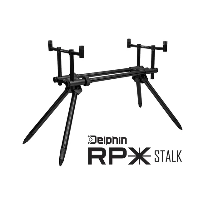 Rod Pod Aluminiu Delphin RPX Stalk BlackWay, Negru Anodizat, 2 Posturi