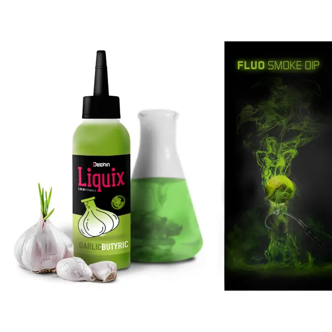 Dip Lichid Fluo Delphin D Snax LiquidX, Usturoi-Butyric,100ml