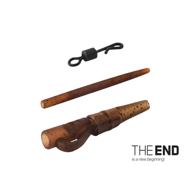 Kit Montura Plumb Pierdut Delphin The End, Lead Clips + Tail Rubber + T Peg Pins + Swivels, 4x6buc/blister