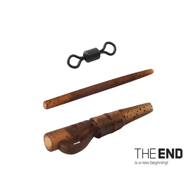 Kit Montura Plumb Pierdut Delphin The End, Lead Clips + Tail Rubber + T Peg Pins + Swivels, 4x6buc/blister