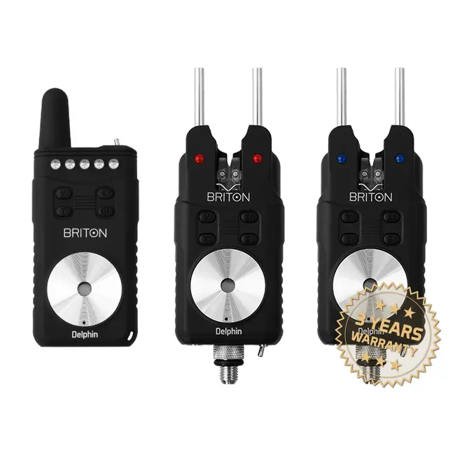 Set Avertizori-Senzori Pescuit  Delphin BRITON Wireless + Statie , 2+1