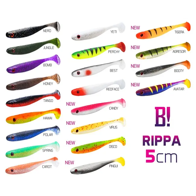 Shad Delphin BOMB Rippa, Pingui, 5cm, 5buc/plic